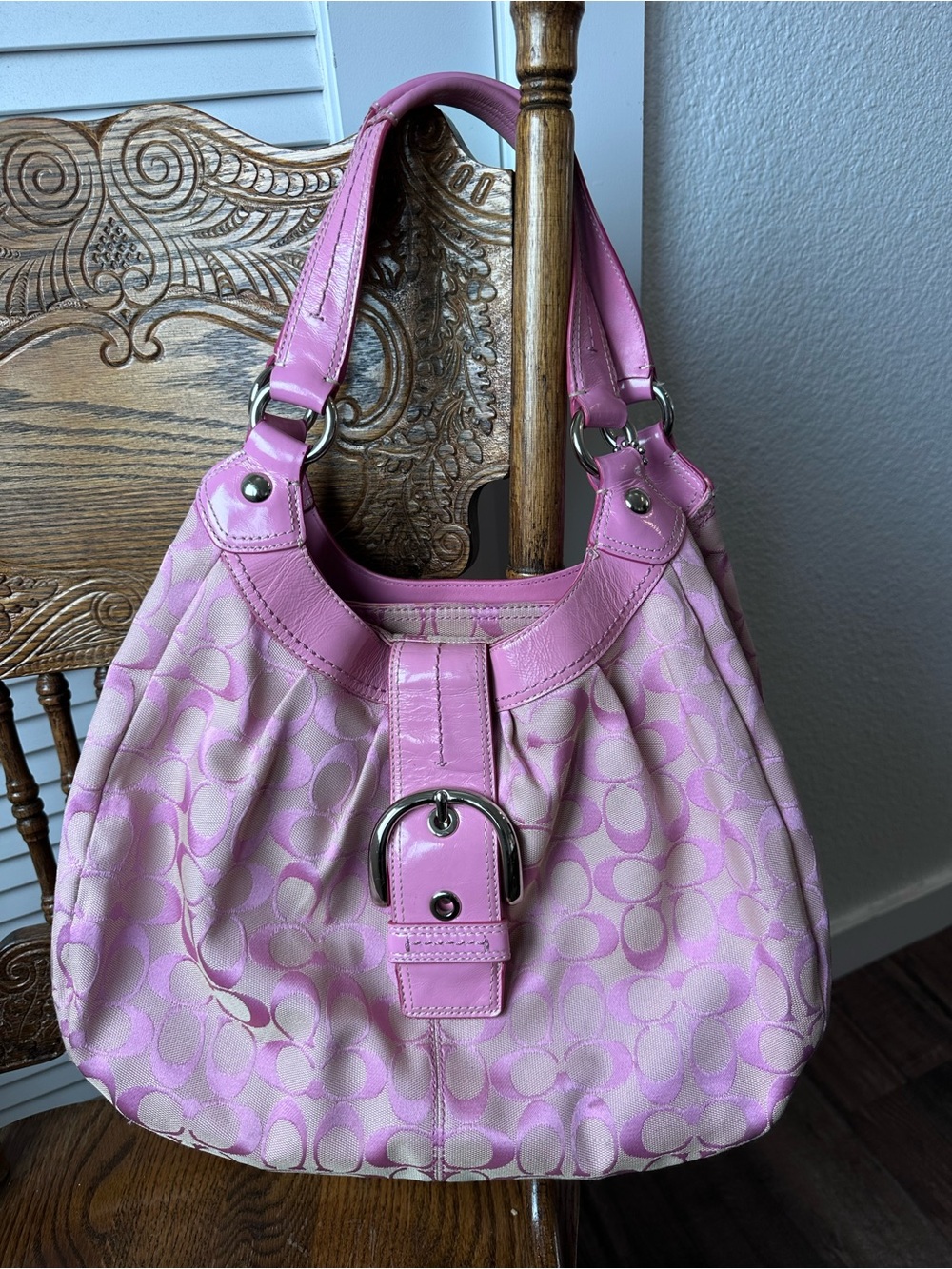 Barbie pink coach soho Lynn tote